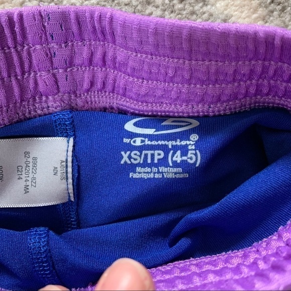Champion Bundle of 2 Purple Athletic Shorts XS 4/5 - Picture 6 of 6